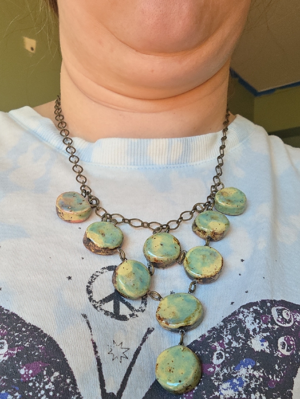 Boho Cermanic Tiered Necklace